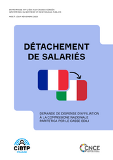 Convention CNCE-CIBTP : détachement de salariés vers l'Italie