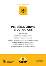 Guide Espace sécurisé | Mes déclarations et cotisations